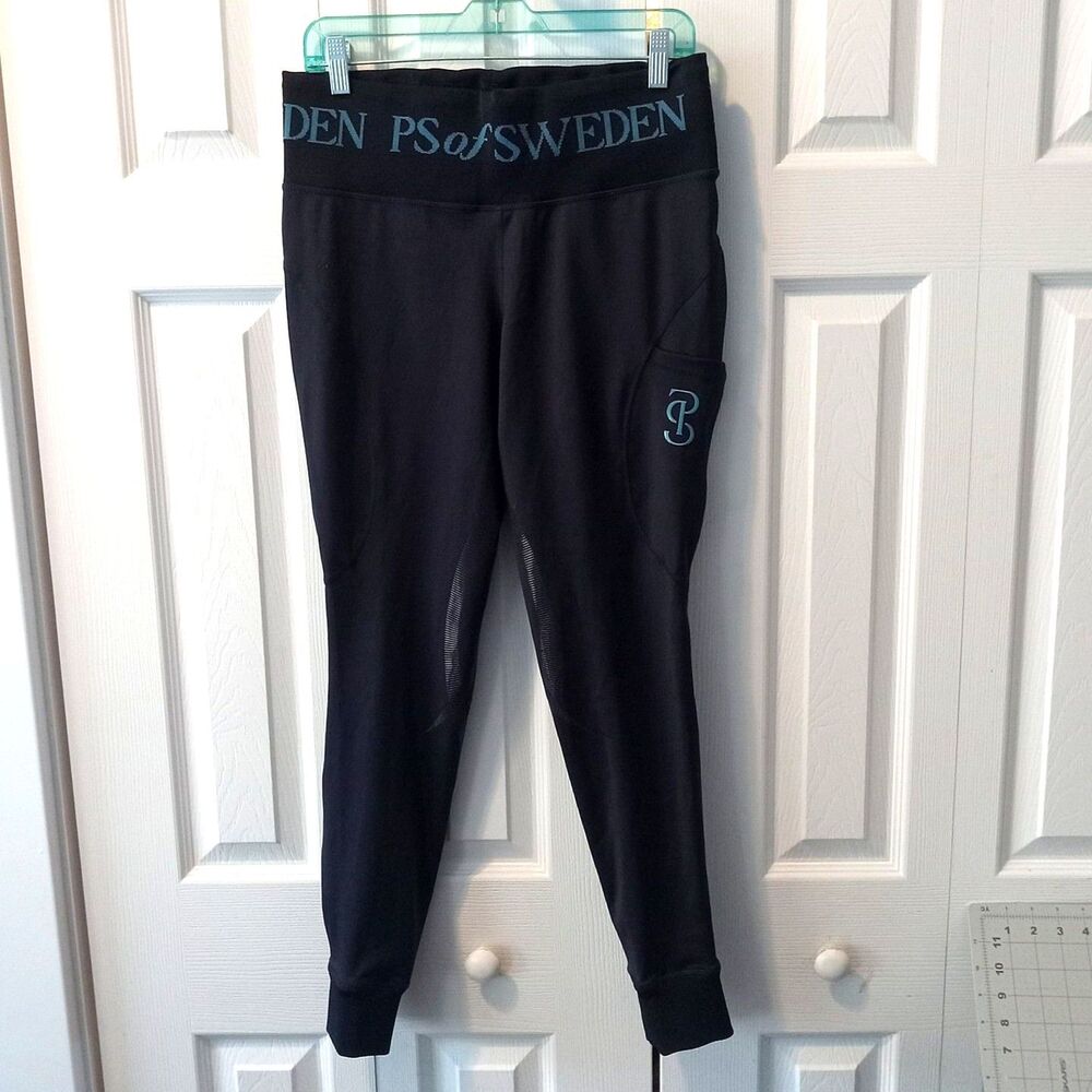 PS of SWEDEN Size Large TANYA RIDING TIGHTS Navy Blue NWT